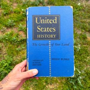 VTG The Growth of our Land 1953 United States History Book - Blue Cover